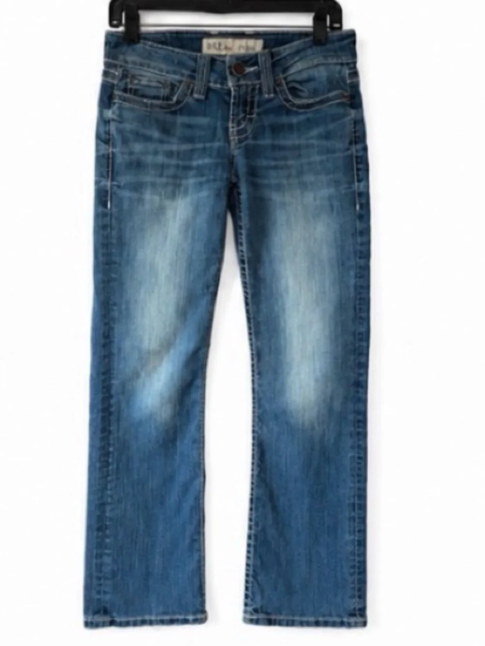 BKE Women’s Bootcut Jeans in Faded Blue Wash - Picture 1 of 8